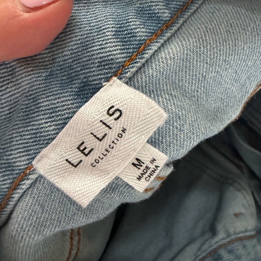 Le Lis Light Blue Wide-Leg Patch Pocket Jeans - Picture 12 of 13